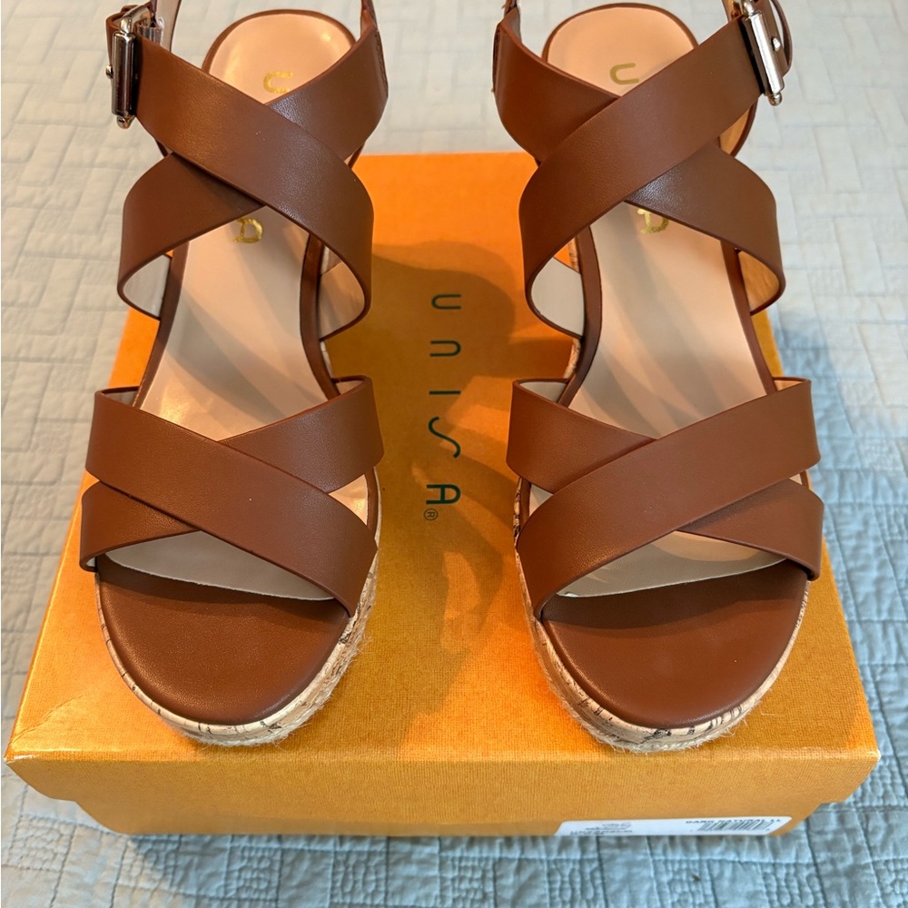Unisa Tan Espadrille Sandals